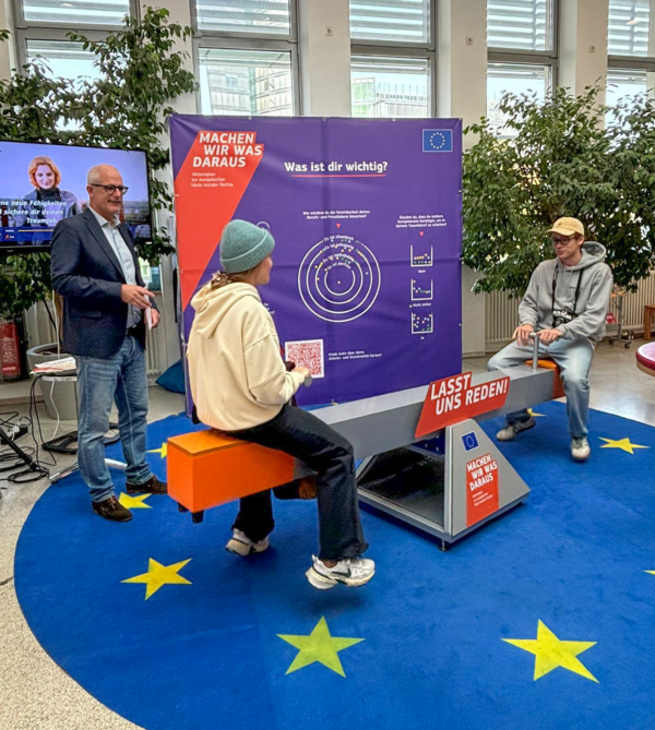 Social activations across 27 EU countries to spark conversations on work-life balance, unemployment, and equality, fostering dialogue and inclusivity.