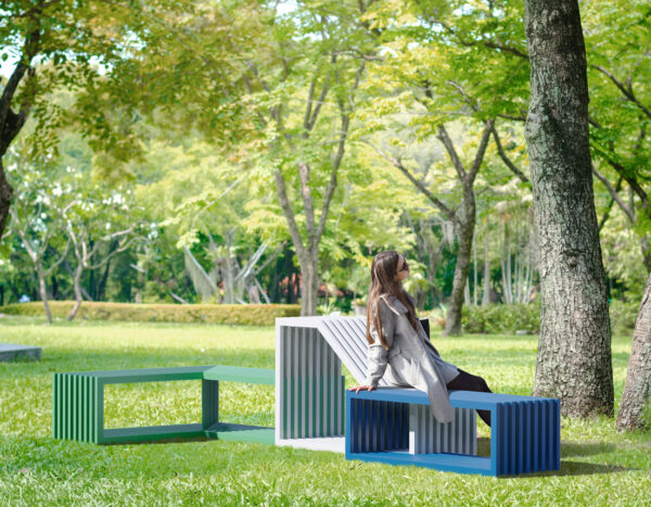 sculptural bench