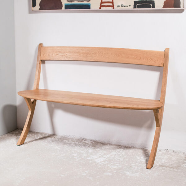 Leaning Bench wooden bench oak bench boloz